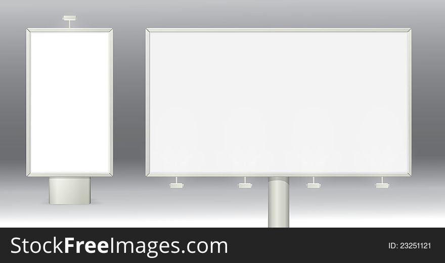 Outdoor advertising, grand outdoor billboards with light sources