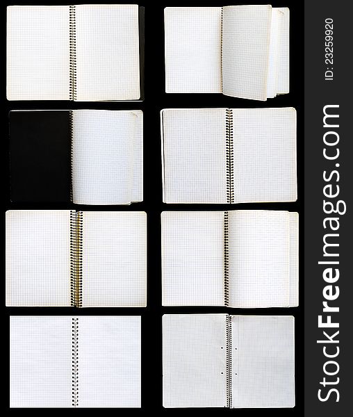 High resolution set of notebook graph paper. High resolution set of notebook graph paper.