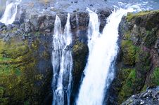 Waterfall In Iceland Stock Images Waterfall In Iceland Stock Images