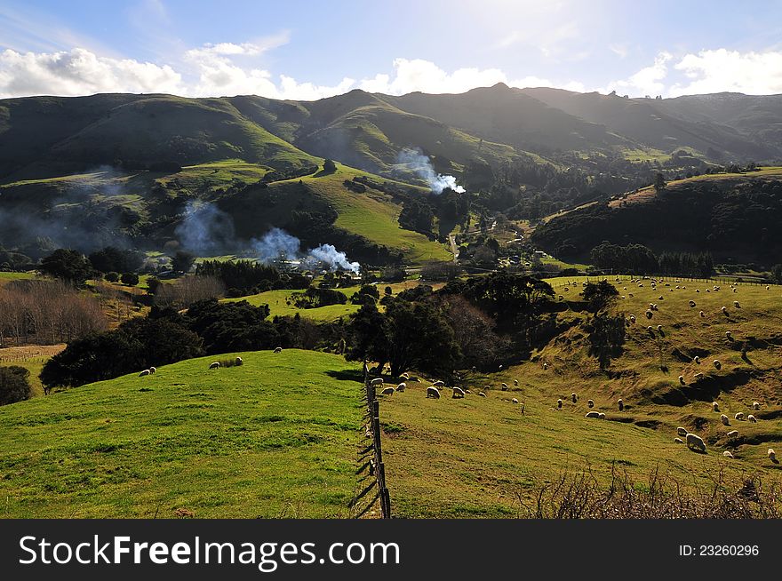 A photo of the beautiful landscape of NZ. A photo of the beautiful landscape of NZ