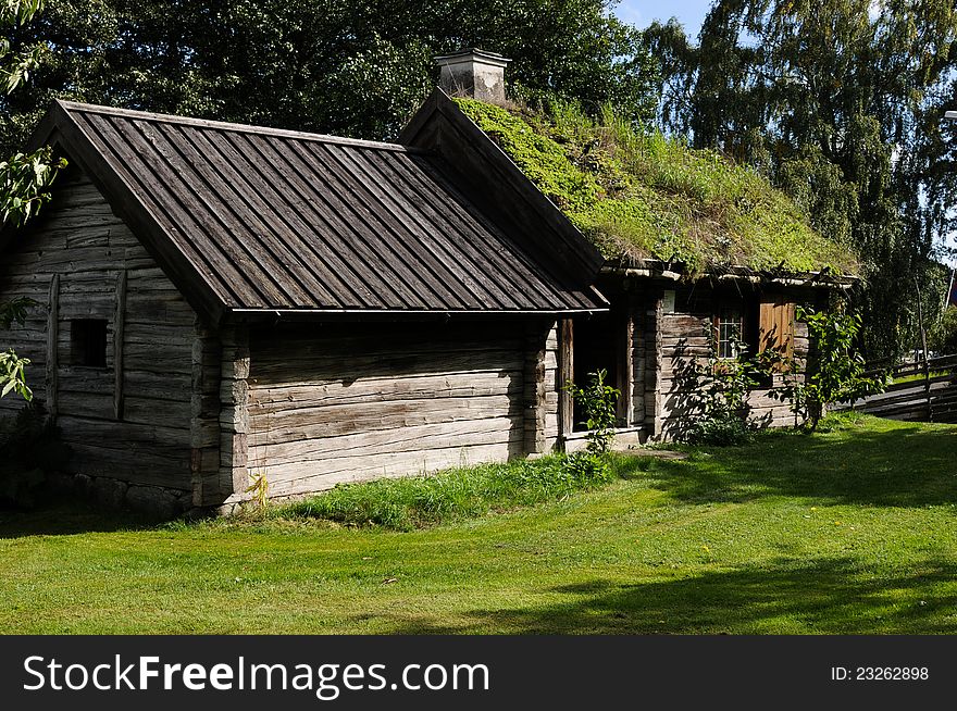 Old house made of wood in nynashamn, sweden. Old house made of wood in nynashamn, sweden