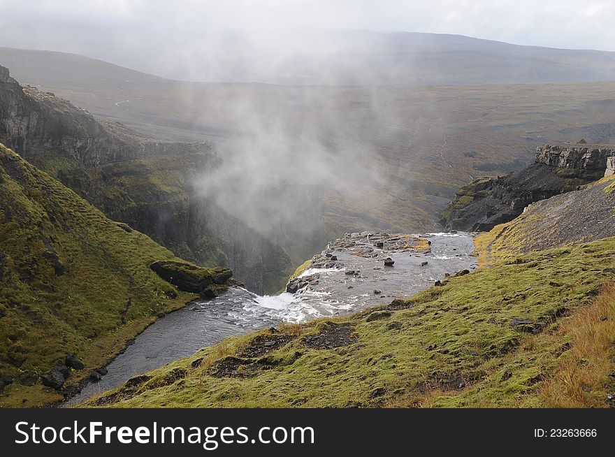 Waterfall In Iceland