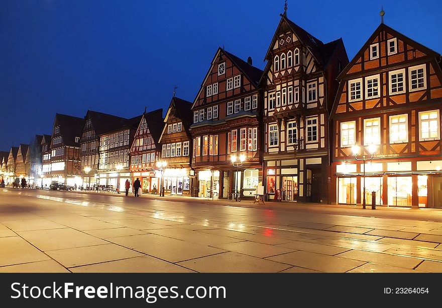 The old night city in Germany.