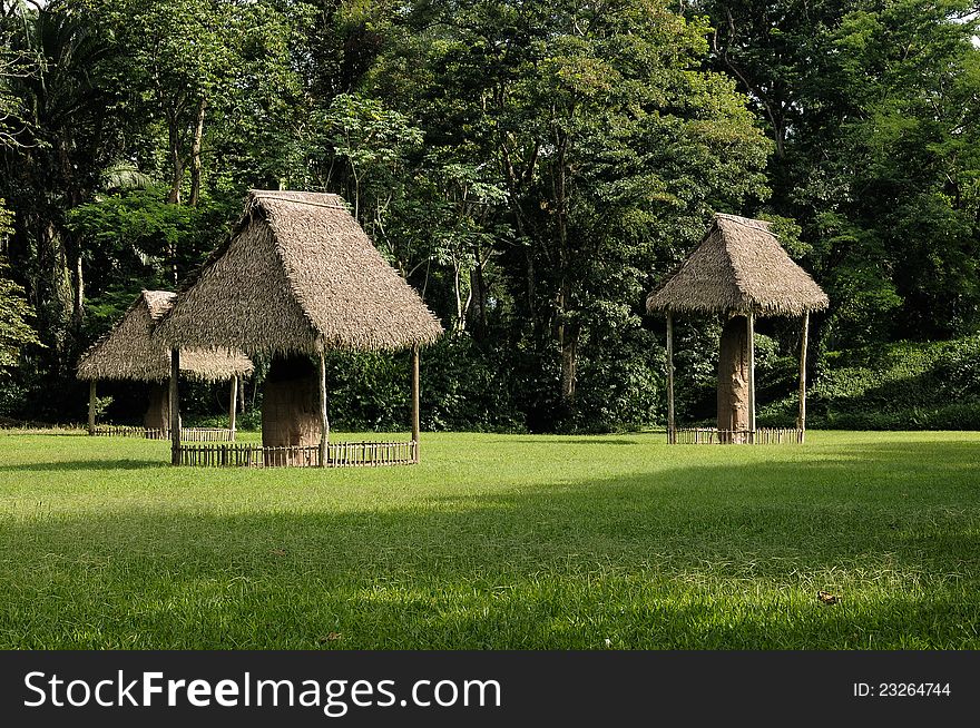 Old maya city in Guatemala