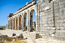 Ruins Of Ancient Volubilis Royalty Free Stock Images