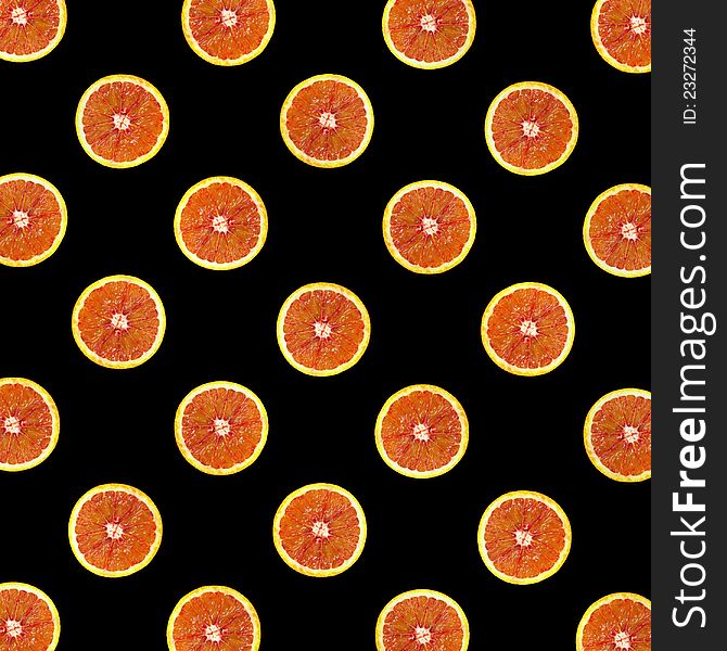 Kaleidoscopic pattern of blood red orange. Kaleidoscopic pattern of blood red orange