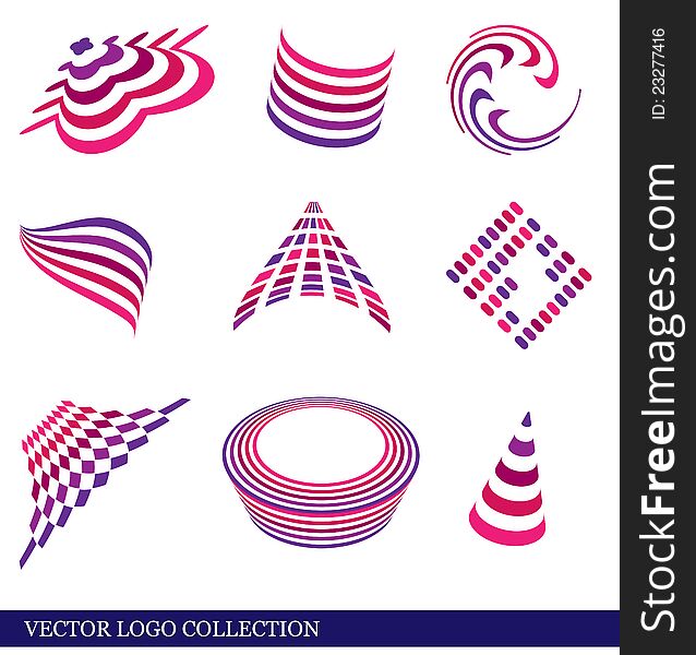 Set of vector abstract logos. Eps 8 format. Set of vector abstract logos. Eps 8 format.