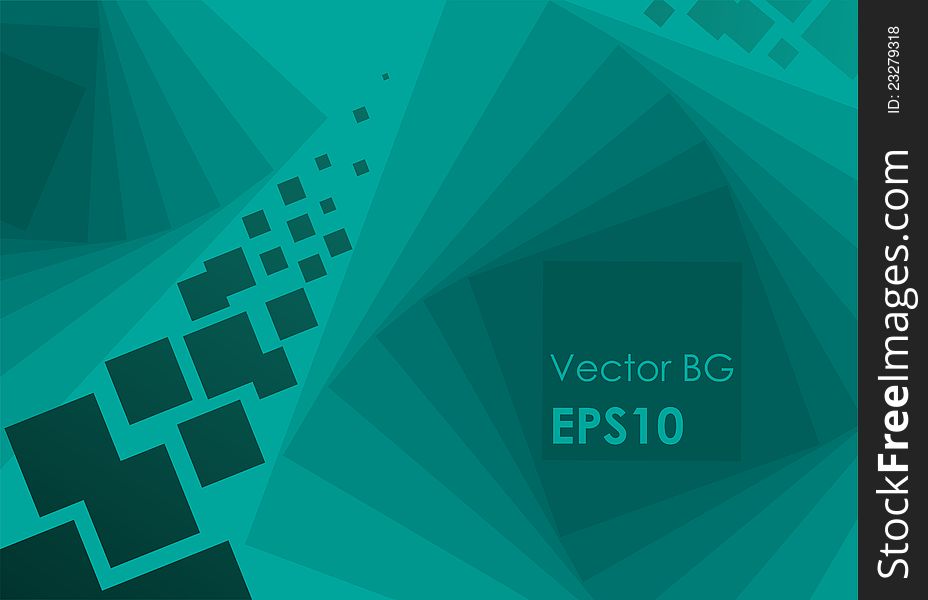 Turquoise Vector Background With geometrical figures