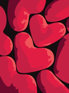 Hearts Royalty Free Stock Photography Hearts Royalty Free Stock Photography