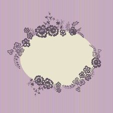 Retro Floral Vignette Royalty Free Stock Photo Retro Floral Vignette Royalty Free Stock Photo