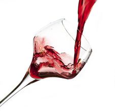 Red Wine Pouring Into Glass Stock Photos Red Wine Pouring Into Glass Stock Photos