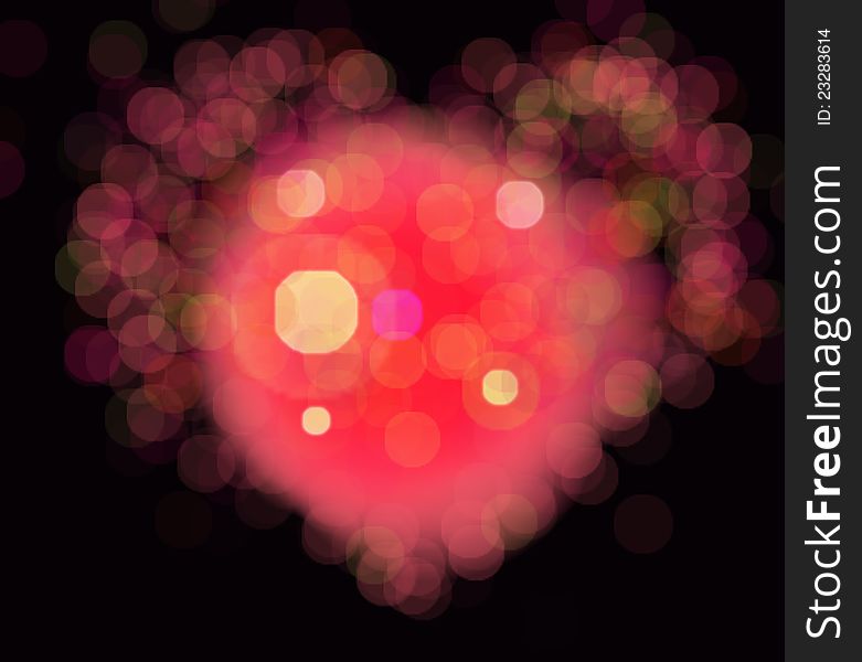 Abstract Bokeh Background For Valentine