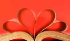 Heart-shaped Book Royalty Free Stock Images Heart-shaped Book Royalty Free Stock Images