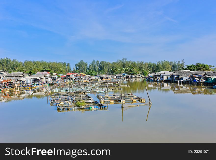 Fishing village in South of Thailand