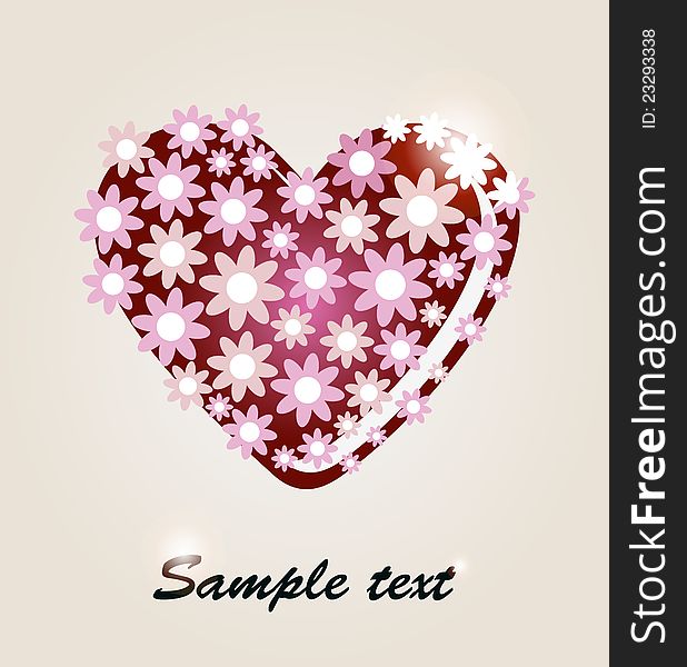 Valentine's Day greeting card. Vector illustration (Eps 8). Valentine's Day greeting card. Vector illustration (Eps 8)