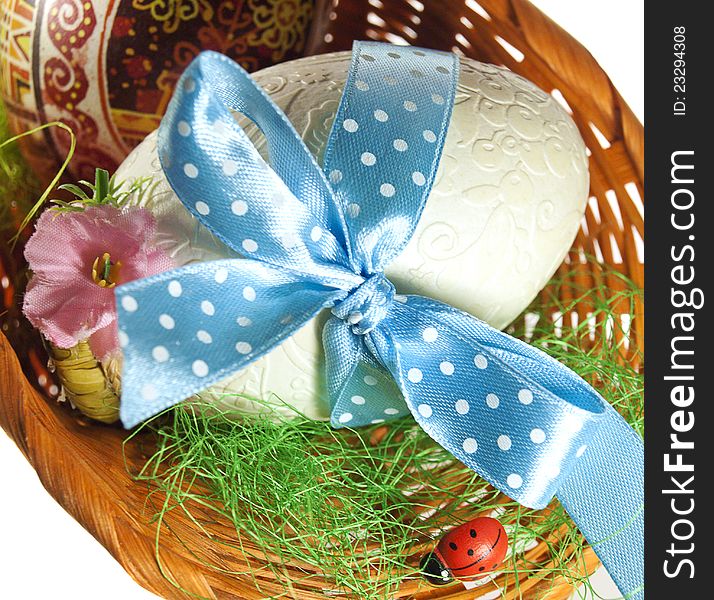 Easter Eggs in the basket