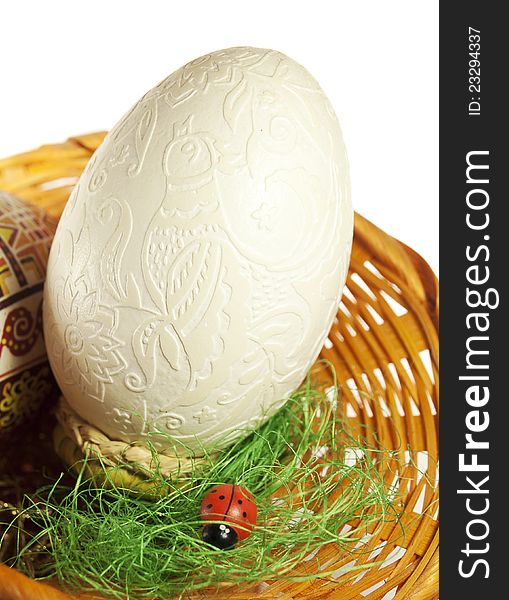 Easter Egg on a White background