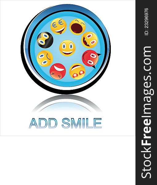 Button Add Smile