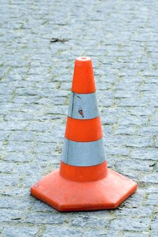 Orange Traffic Cone Royalty Free Stock Photo Orange Traffic Cone Royalty Free Stock Photo