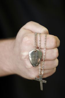 Fist With Necklaces Royalty Free Stock Images Fist With Necklaces Royalty Free Stock Images
