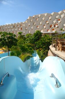 Slide At Hotel Resort Stock Photography Slide At Hotel Resort Stock Photography