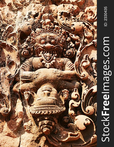 Unbelievable carving at Banteay Srei, Angkor, Cambodia. Unbelievable carving at Banteay Srei, Angkor, Cambodia.