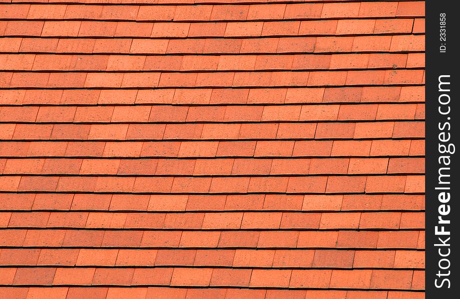 Roof tiles in a pattern for background