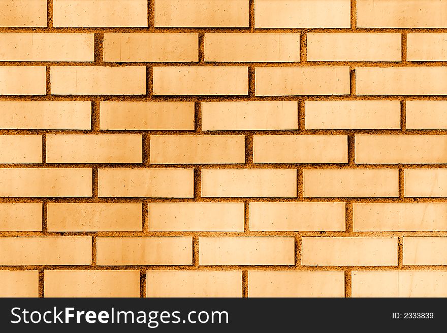 Modern ornage brick wall background. Modern ornage brick wall background