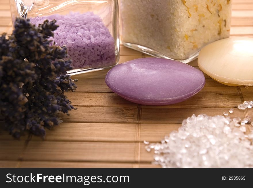 Lavender Bath Items.