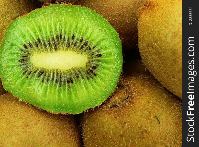 Photo of fresh kiwi fruits