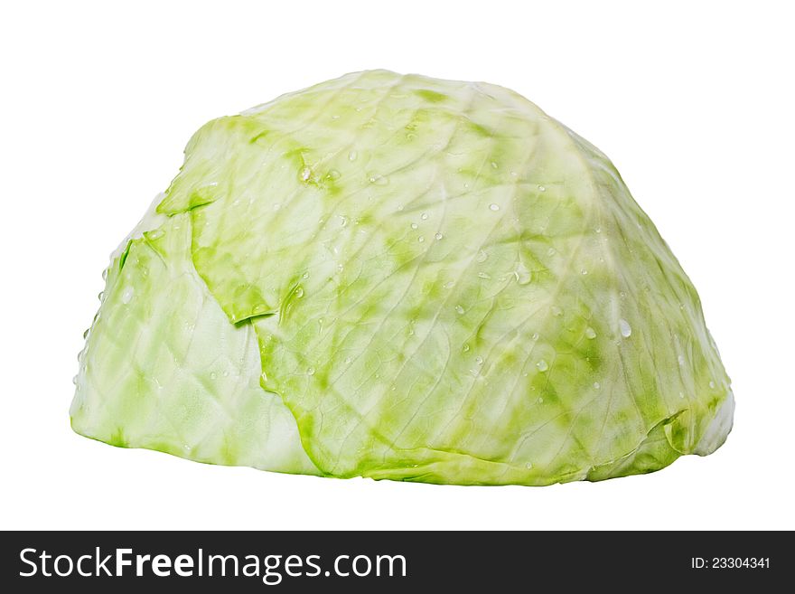 Half of cabbage.