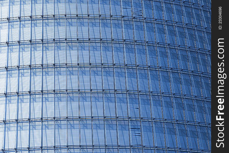 Facade of a business building, Europe. Facade of a business building, Europe.