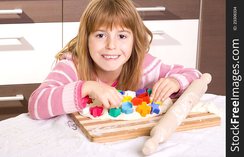 Little Girl In The Kitchen