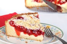 Cherry Cream Cheese Coffe Cake Stock Photography Cherry Cream Cheese Coffe Cake Stock Photography
