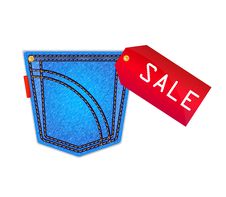 Jeans Pocket Stock Photo