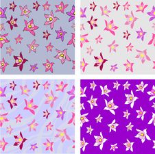 Aquilegia Flower Seamless Texture Stock Images Aquilegia Flower Seamless Texture Stock Images