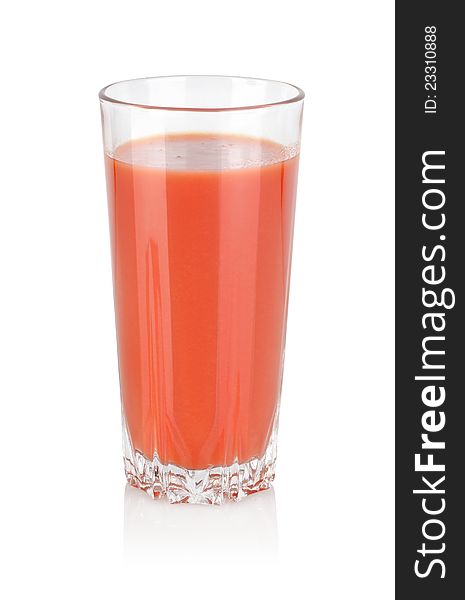 Glass of tomato juice