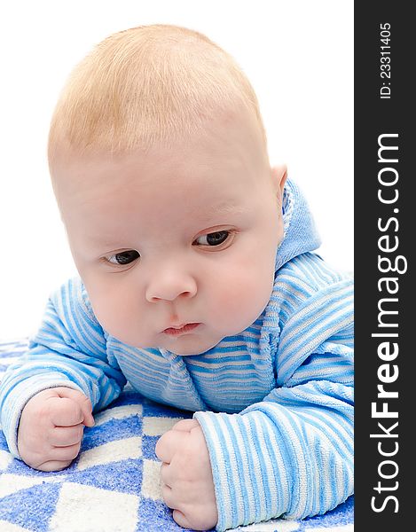 Newborn baby lying in a blanket. Newborn baby lying in a blanket