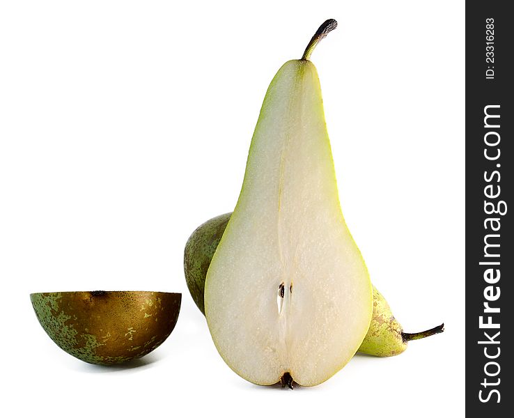 Pear isolated on white, Conference variety
