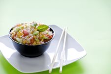 Bowl Of Rice Salad Royalty Free Stock Photos Bowl Of Rice Salad Royalty Free Stock Photos