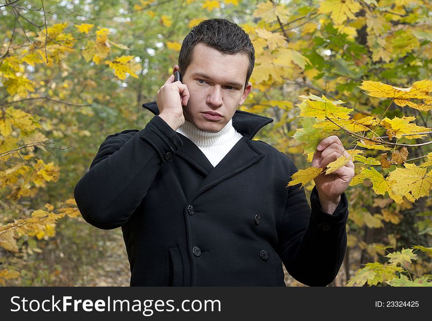 Man with cell-phone