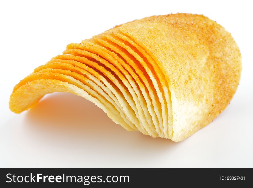 Arrangement Of Potato Chips