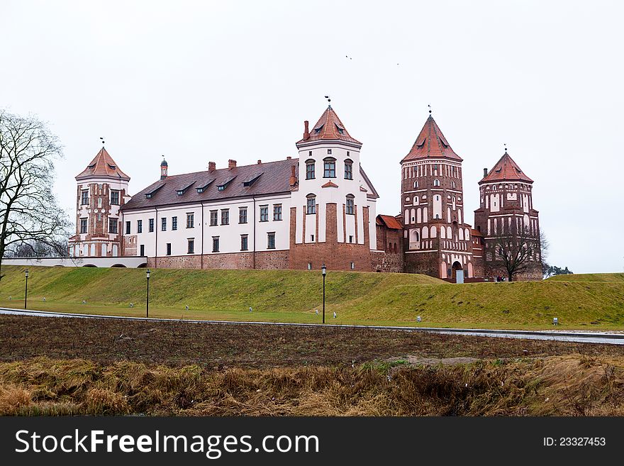 Grand view to Castle of Mir Belarus. Grand view to Castle of Mir Belarus