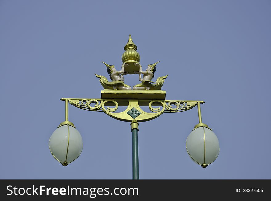 Street lamp at Nonthaburi,Thailand