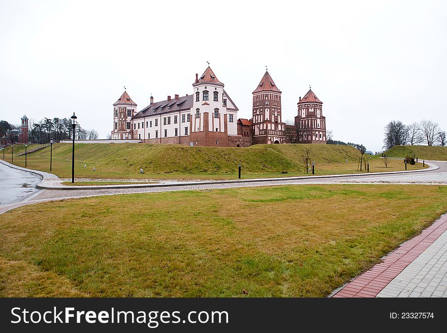 Grand view to Castle of Mir Belarus. Grand view to Castle of Mir Belarus