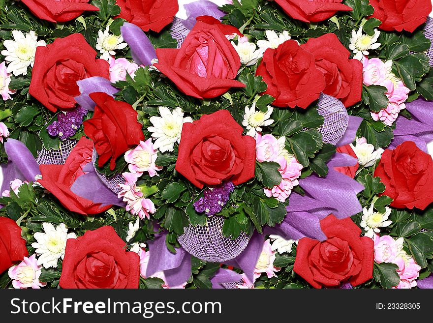 Bouquet of rose for background