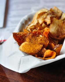 Fresh Cut Potato Chips Stock Photos Fresh Cut Potato Chips Stock Photos
