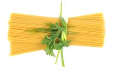 Bunch Of Raw Spaghetti Royalty Free Stock Photography