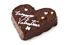 Heart Shaped Slice Of A Brownie Stock Photo Heart Shaped Slice Of A Brownie Stock Photo