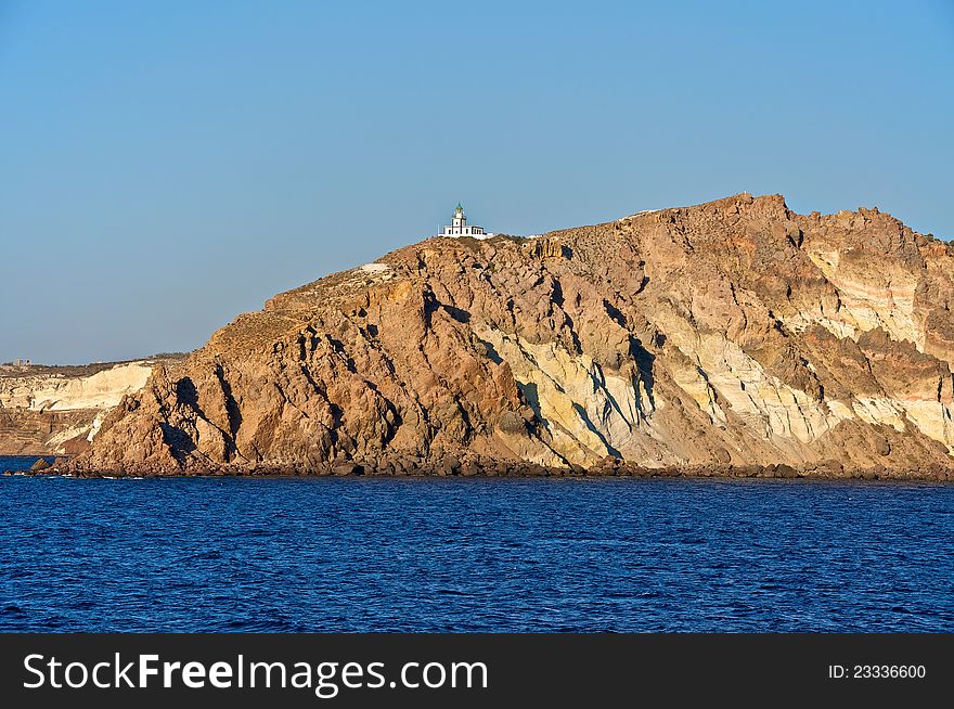 The coastal lighthouse.